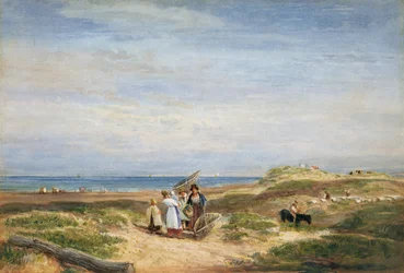 Trockene Sandbänke bei Barmouth, Nordwales, ca. 1830